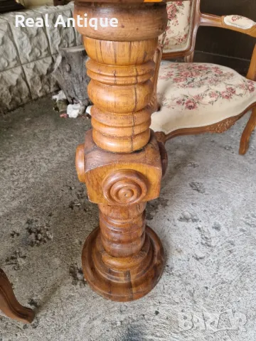 Продавам много стара антикварна английска дървена колона , снимка 7 - Антикварни и старинни предмети - 48473519