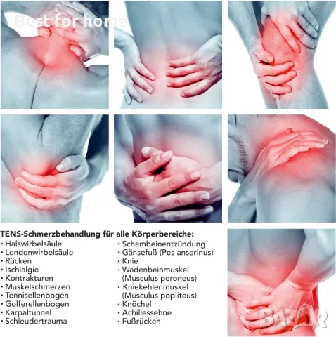 Уред за облекчаване на болка и мускулна стимулация TESMED Trio 6.5 TENS/ EMS, снимка 10 - Козметични уреди - 47650658