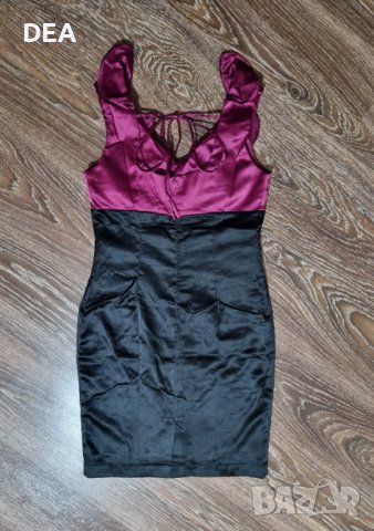 Сатенена рокля М LUCY-50лв.НОВА, снимка 4 - Рокли - 39533046