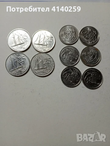 Кайманови Острови 25 цента 1996 г 2002 г , снимка 1