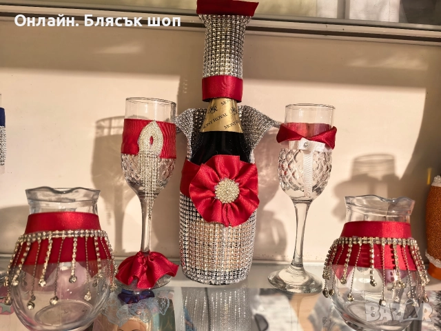 продават се Шампанско с чаши и кани , снимка 2 - Чаши - 52958209