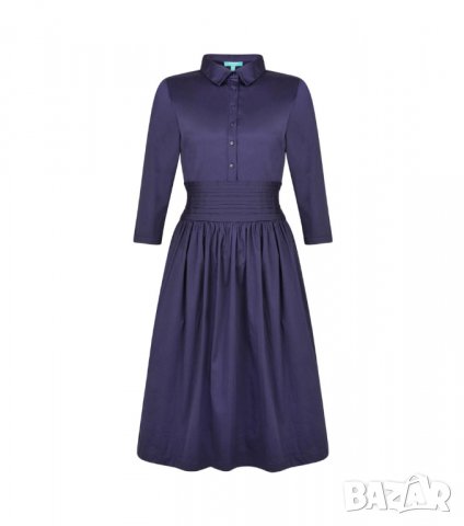Тъмносиня памучна рокля марка Fever Heritage - M