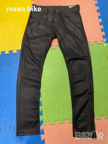 ''DIESEL Tepphar High Shine Black Wash 0663Q Slim Carrot Jeans''оригинални мъжки дънки 32 размер, снимка 4 - Дънки - 39011285