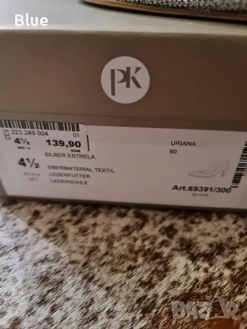 👠Сребърни обувки "Peter Kaiser", снимка 5 - Дамски обувки на ток - 47748720