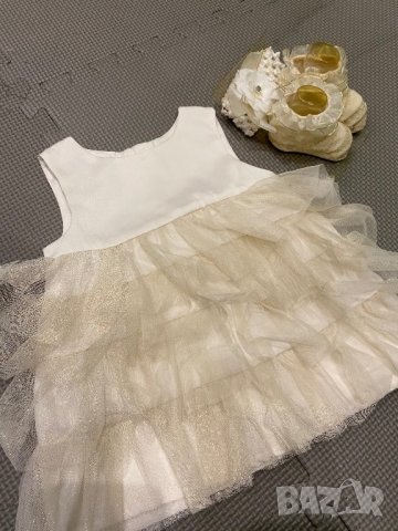 Нова рокля с чорапки и лента 3-6м, снимка 4 - Комплекти за бебе - 27998073