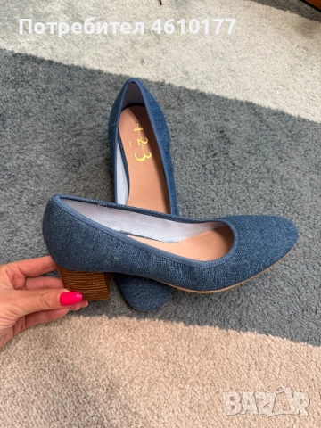 Нови дамски обувки denim 38, снимка 1
