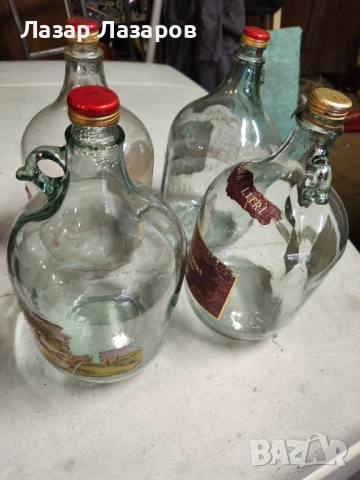 Продавам стъклени дамаджани 5 литра, снимка 1