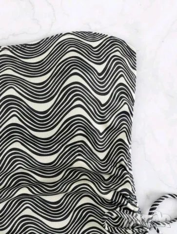 Дамски бански в черно и бяло , снимка 6 - Бански костюми - 50311067