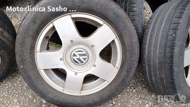 Оригинални Ал.джанти Vw 5x100 15" за Голф4,Битъл,А3 с гуми 195/60-15, снимка 2 - Гуми и джанти - 44053409