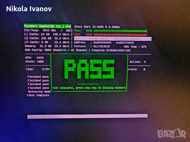 2X16GB 32GB DDR4 2666Mhz Kingston Fury Beast Black RAM памет | CL16 | 16-18-18-39 1.2V, снимка 4 - RAM памет - 53498217