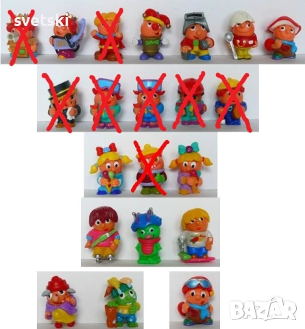 Киндер - играчки от шоколадови яйца - Kinder Surprise