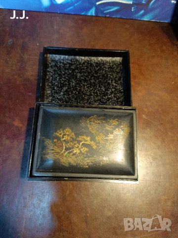 Винтидж кутия папие-маше / Papier Mache ,сет от 4-броя, снимка 4 - Антикварни и старинни предмети - 43944593