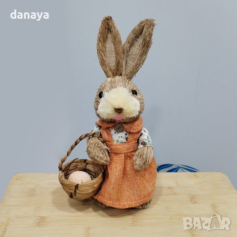 4402 Декоративен великденски заек за украса и декорация, 27 см, снимка 4 - Декорация за дома - 43952892