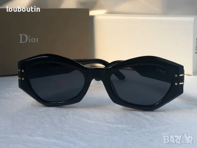 Dior 2024 дамски слънчеви очила 2 цвята черни бели, снимка 15 - Слънчеви и диоптрични очила - 47699244