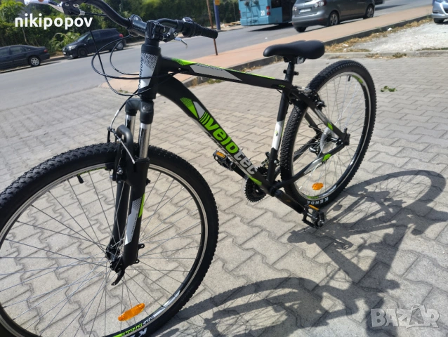 SPRINT Алуминиев велосипед 29" Velotec PRO черен/зелен, снимка 6 - Велосипеди - 53563901
