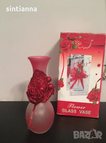 Стъклени вази, нови в кутия, снимка 6 - Вази - 27384009