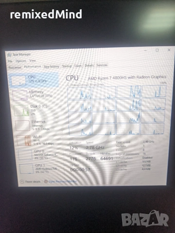 Лаптоп ASUS ROG Zephyrus G14 2020/Ryzen 7/RTX2060/16GB RAM, снимка 6 - Лаптопи за игри - 53332147