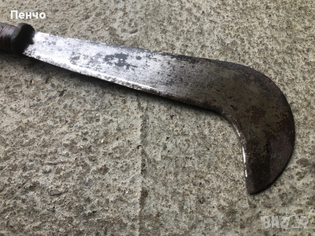 старо военно мачете /острие, нож, сатър, косер/, снимка 3 - Антикварни и старинни предмети - 50379779