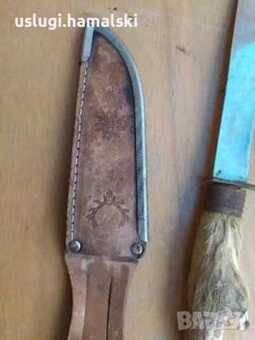 Стар ловен нож, снимка 6 - Антикварни и старинни предмети - 52062673