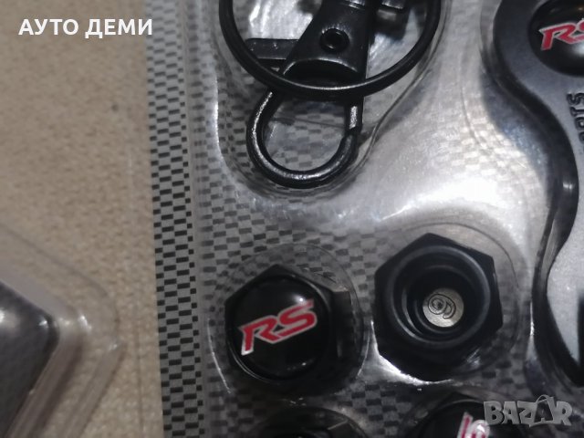 Високо качество капачки за вентили винтили с емблеми RS за кола автомобил мотор велосипед колело, снимка 8 - Аксесоари и консумативи - 35405503
