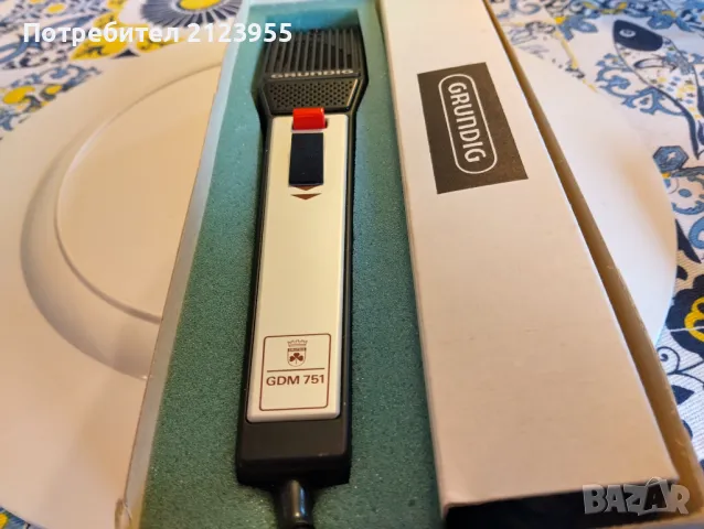 Ретро микрофон GRUNDIG, снимка 5 - Микрофони - 50228814