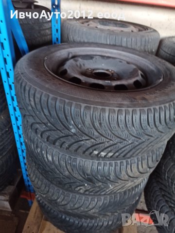 Зимни гуми комплект с джанти Форд фиеста 14 , снимка 4 - Гуми и джанти - 39317819
