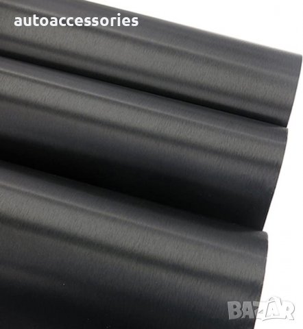 Декоративно фолио Wrap Film Series черен драскан алуминий ширина 1.52м х 1м MSA27, снимка 9 - Аксесоари и консумативи - 38767099