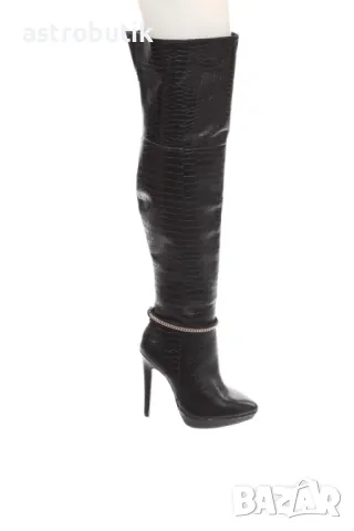 Дамски дълги ботуши/естествена кожа/- намаление!