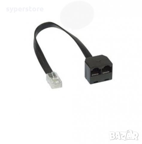 Преходник адаптер разклонител за RJ45 от 1 към 2 Digital One SP01433 Adapter ISDN/2xRJ45 