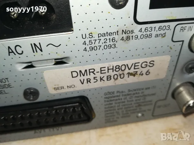 PANASONIC DMR-EH80V RECORDER HDD/DVD/VIDEO/SD CARD-ВНОС GERMANY 3012241637, снимка 14 - Плейъри, домашно кино, прожектори - 48499339