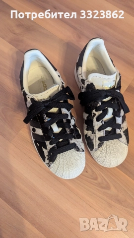 Дамски Маратонки Adidas Superstars 39 1/3, снимка 5 - Маратонки - 52815319