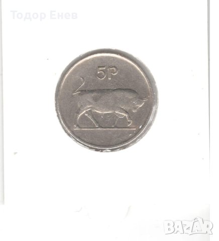 Ireland-5 Pence-1976-KM# 22-large type, снимка 3 - Нумизматика и бонистика - 43836579