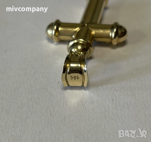 Златна висулка(кръст)5.14гр., снимка 4 - Колиета, медальони, синджири - 52156508