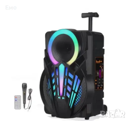 Промоция: Караоке тонколона с Bluetooth NDR-P08 8 инча'' и микрофон, снимка 8 - Bluetooth тонколони - 47830543