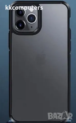 Калъф Wlons Акрилен Силикон Мат /Черна рамка/ за iPhone 15 Plus 6.7 Баркод : 3126670, снимка 3 - Калъфи, кейсове - 48159635