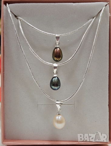 Естествено култивирани перли със сертификат, снимка 3 - Подаръци за юбилей - 31342121