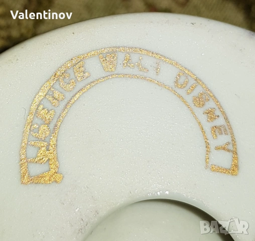 Старинна порцеланова поставка за яйце- Лимож- Франция , снимка 4 - Антикварни и старинни предмети - 53466058