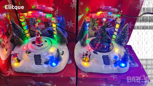 Магическа Коледна въртяща декорация със светлини, снимка 7 - Други стоки за дома - 52832228