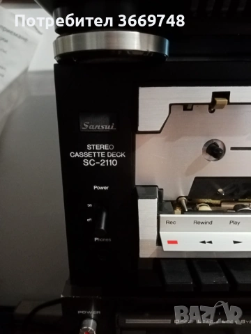 Продавам рядък и красив касетен дек SANSUI SC-2110, снимка 5 - Декове - 53336117