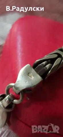 Масивна сребърна гривна , снимка 6 - Гривни - 47869615