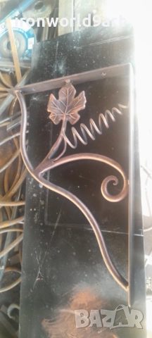 Конзоли , рафтодържачи стойки и ъгли за рафтове и етажерки от ковано желязо, снимка 11 - Други стоки за дома - 52475363