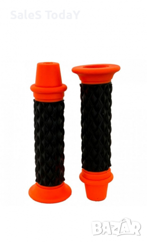 Комплект гумени ръкохватки, за мотор, оранжев , снимка 2 - Аксесоари и консумативи - 36429718