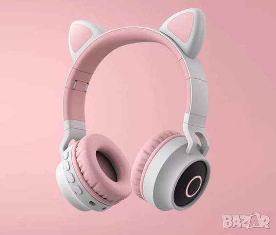 Безжични bluetooth слушалки  с котешки уши за деца BT-023C - EP9, снимка 2 - Други - 52584491