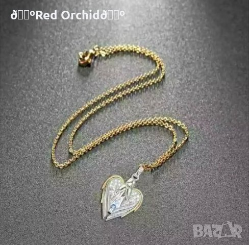 Ново дамско колие "ангел хранител ", снимка 3 - Колиета, медальони, синджири - 27392245