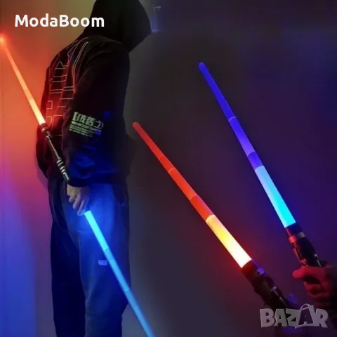 Детски лазерни мечове с червен и син лъч – Комбинирай за още по-вълнуваща битка