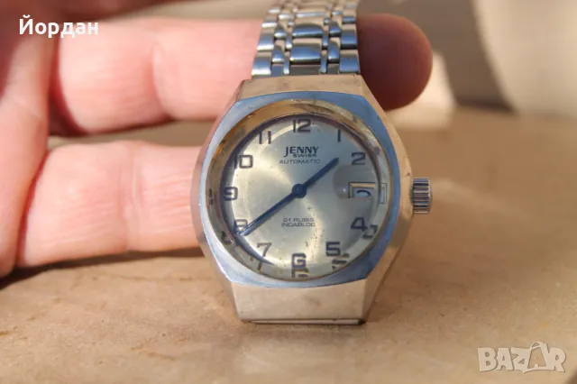 Швейцаркси мъжки часовник ''Jenny'' 25 камъка автоматик, снимка 9 - Мъжки - 47666971