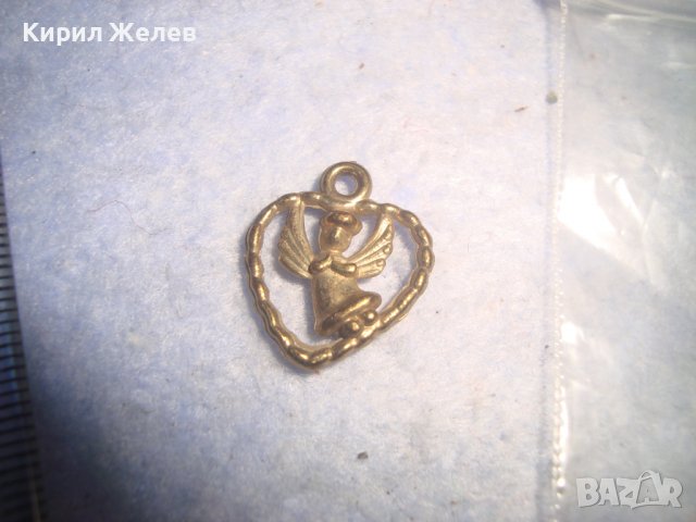 СТАРО МИНИАТЮРНО СЪРЦЕВИДНО СРЕБРИСТ АР ДЕКО МЕДАЛЬОНЧЕ АНГЕЛЧЕ 12530, снимка 7 - Антикварни и старинни предмети - 36982869