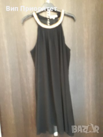 Черна рокля свободно падаща с фина създаваща комфортно усещане черна подплата, елегантна и удобна, снимка 10 - Рокли - 37416904