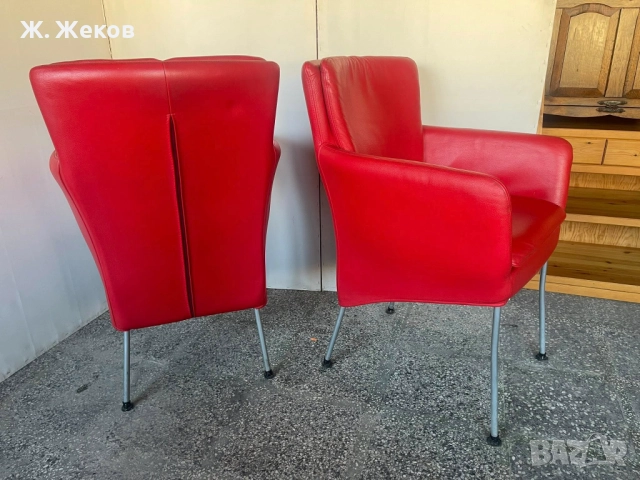 Шест кожени стола, снимка 2 - Столове - 52849060