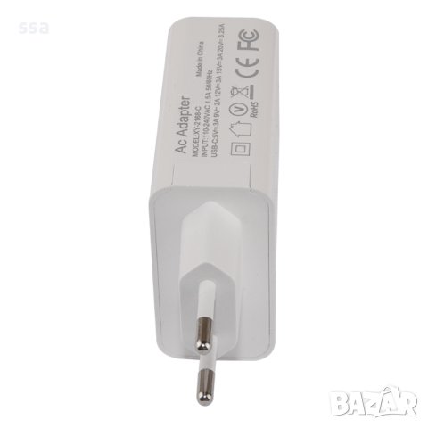 Makki Универсално зарядно Charger GaN - USB Type-C 65W White, снимка 3 - Лаптоп аксесоари - 43188120
